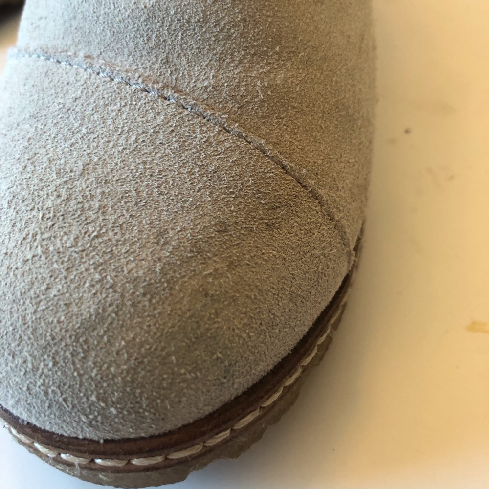 TOMS Gray Suede Size 5 Women’s Wedge Heel Bootie-Send your offer! 🍁 - Picture 6 of 14